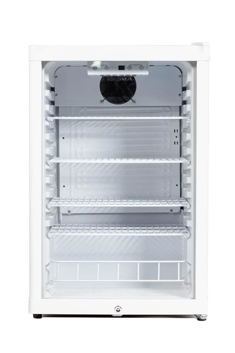 HELKAMA HJA126GDW (55/85 jääkaappi, lasiovi)