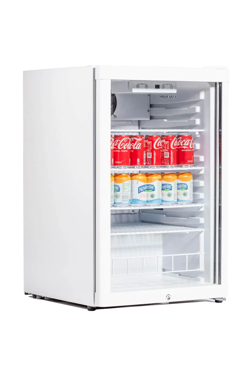 HELKAMA HJA126GDW (55/85 jääkaappi, lasiovi)